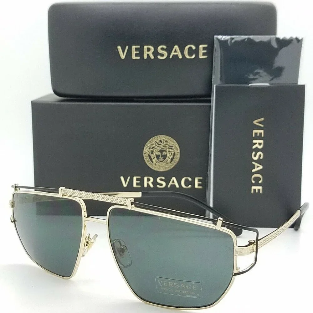 SALE! Versace Gold Premium 57mm Sunglasses!